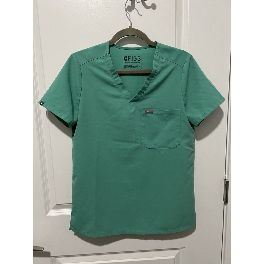 FIGS Women's Catarina One-Pocket Scrub Top - Size Small! - Green
